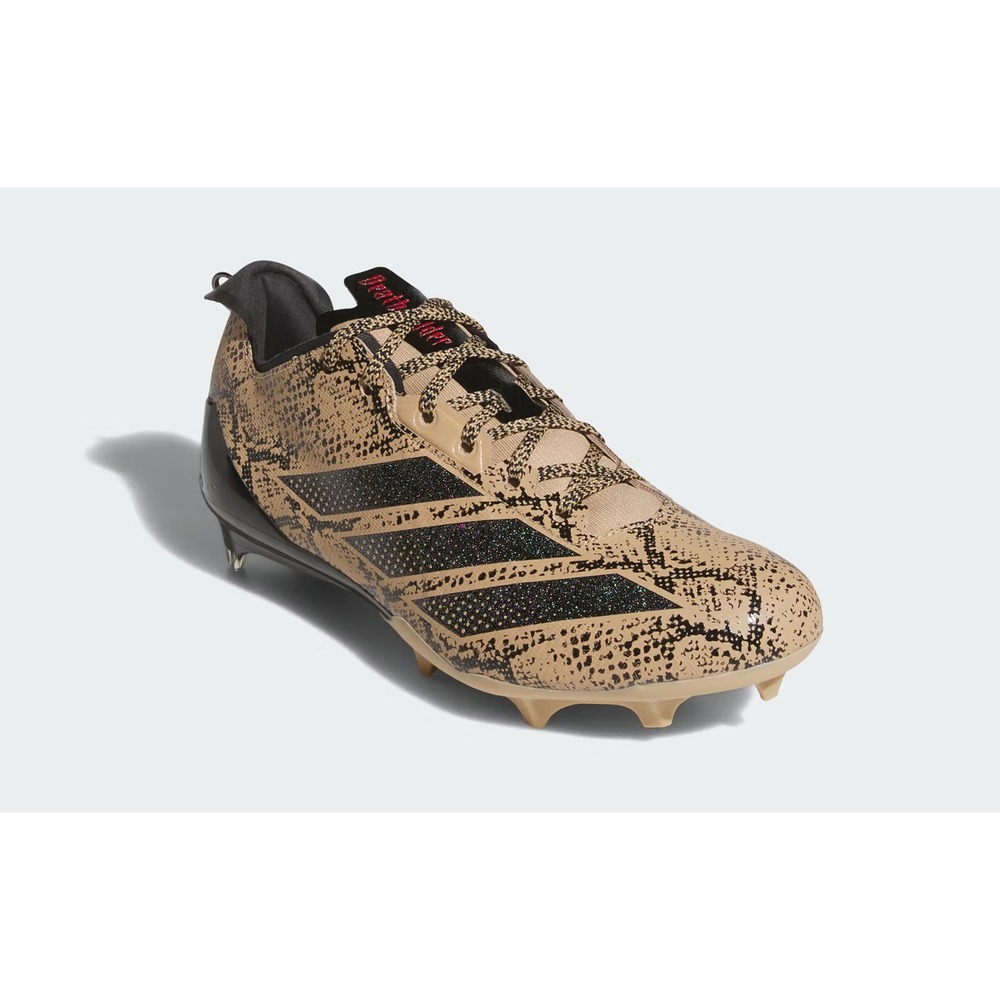 adidas® (Men's 9) adizero™ Electric 2 Exotic Speed Football Cleats, Death Adder